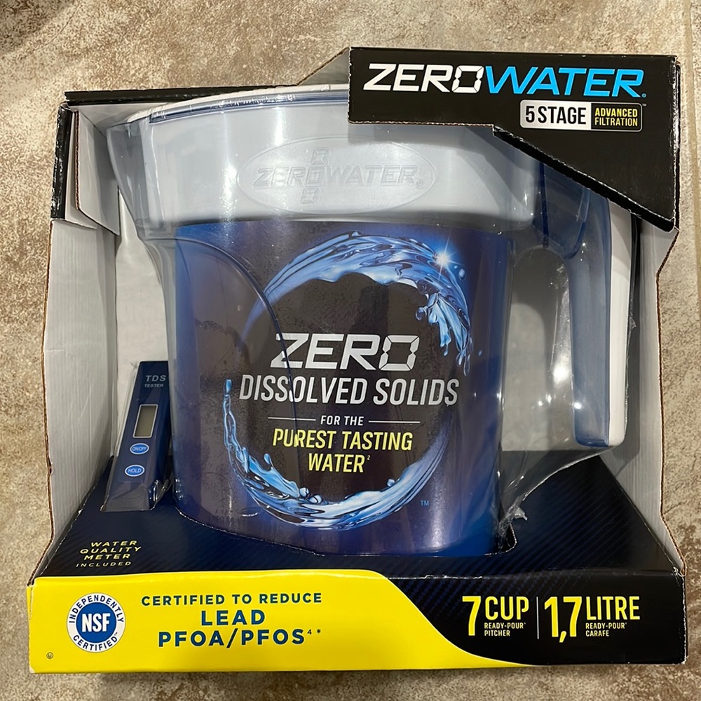 ZEROWATER 7 CUP 5-STAGE READY-POUR™ WATER FILTER PITCHER